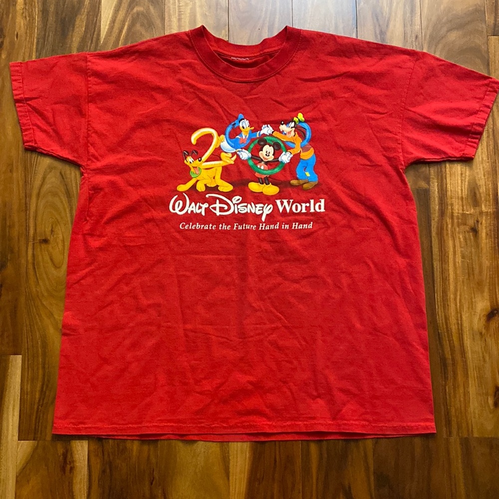 Vintage 2000 Walt Disney World Single Stitch T-Shirt Y2K Mickey Mouse Donald